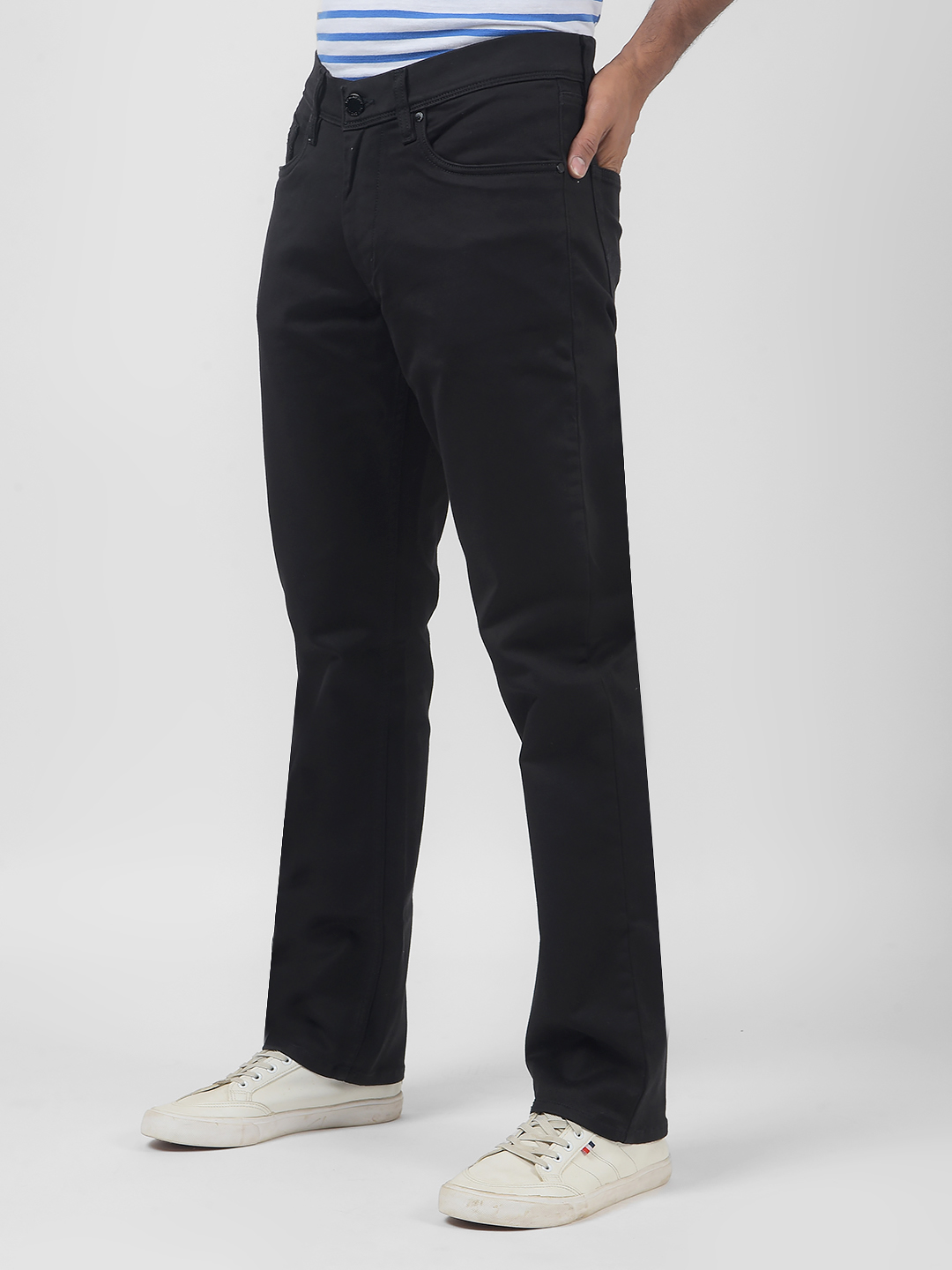 Numero Uno Men Solid Black Jeans